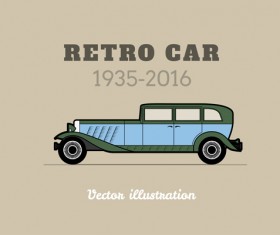 Retro car poster vector design 10