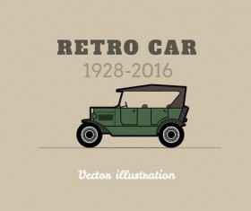 Retro car poster vector design 14