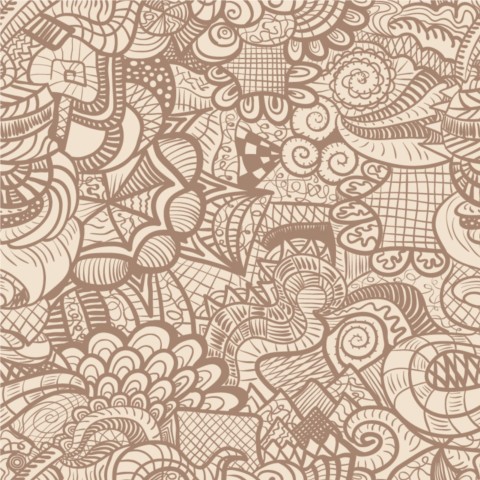 Retro classic Floral Patterns background vector graphics