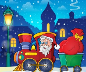 Santa claus cartoon cute vector 01
