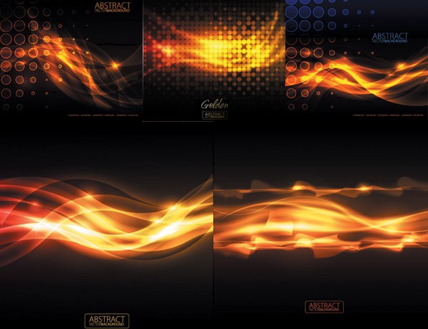 Shiny flame effect Background vector