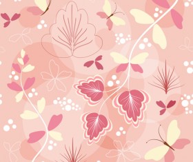 Simple flower pattern seamless vector 02