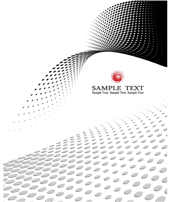 Simple black and white art background vector