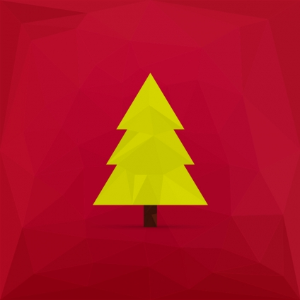 Simple christmas tree  vector