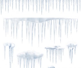 Transparent Icicle illustration vector