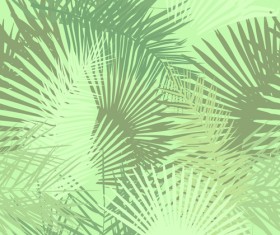 Tropical plant leaves seamless pattern vector 01