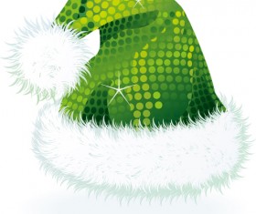 Vector 2016 christmas hat material set 04