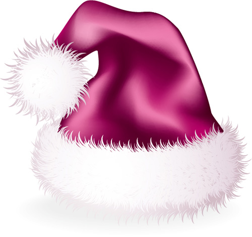 Vector 2016 christmas hat material set 06