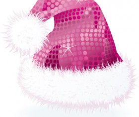 Vector 2016 christmas hat material set 07