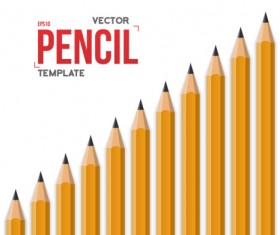 Vector colored pencil background template 02