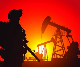 Vector soldiers silhouetter set 10