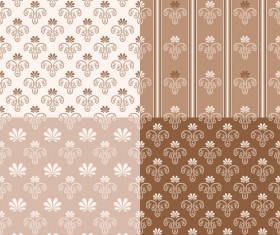 Vintage ornaments pattern vectors set