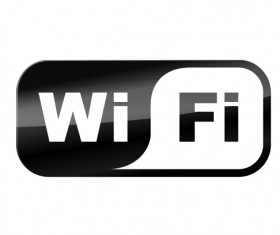 Wifi button vector