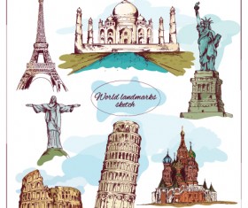 World landmarks building vecor 02