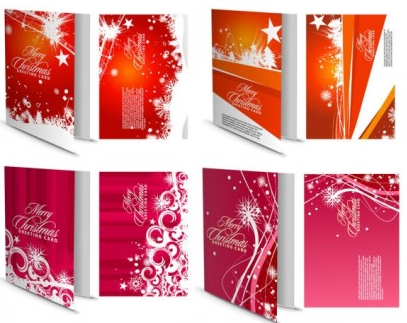 beautiful christmas cover vector