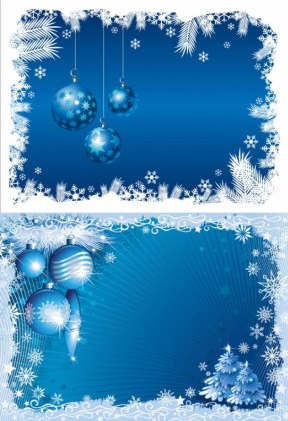 blue christmas background shiny vectors