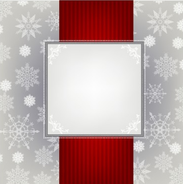 christmas snow with ornate background vector