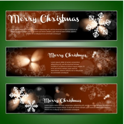 christmas banners  01 vector