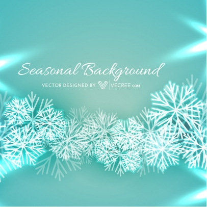 christmas snowflakes background  vector