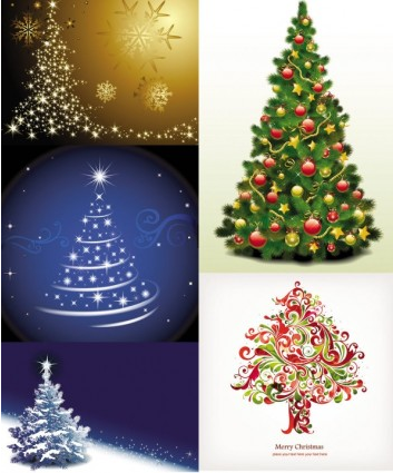 Exquisite christmas tree vectors