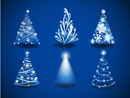 gorgeous christmas tree  03 vector material