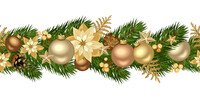 Christmas decorative seamless borders vectors 02 free download