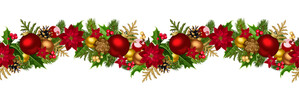 Christmas decorative seamless borders vectors 03 free download