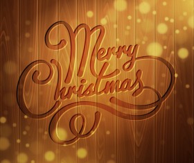 2016 Christmas wooden background vectors 15