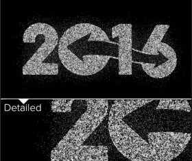 2016 new year design black  vector 02