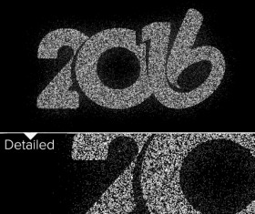 2016 new year design black  vector 04