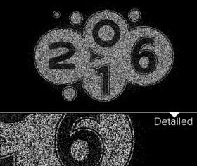 2016 new year design black  vector 05