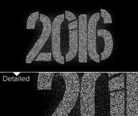 2016 new year design black  vector 06