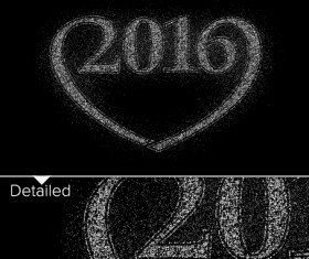 2016 new year design black  vector 11