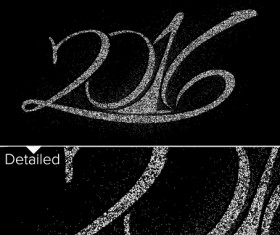2016 new year design black  vector 12