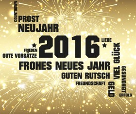 2016 new year modern background vector