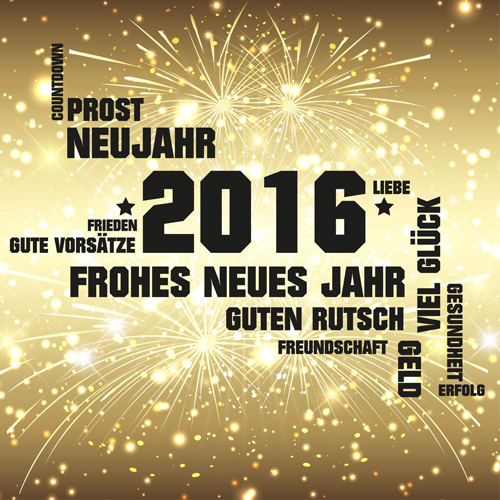 2016 new year modern background vector