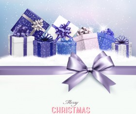 2016 new year with christmas gift cards vector 02
