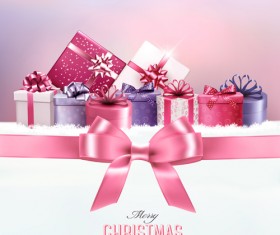 2016 new year with christmas gift cards vector 03