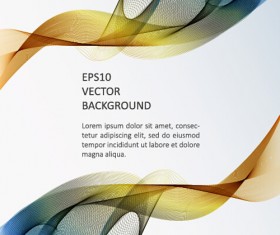 Abstract waves modern background art vectors 01