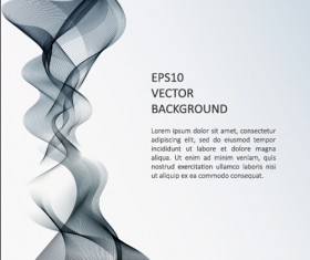 Abstract waves modern background art vectors 02