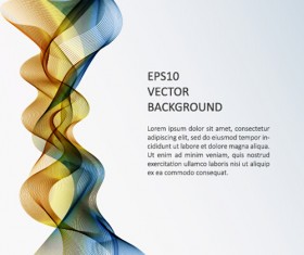 Abstract waves modern background art vectors 03