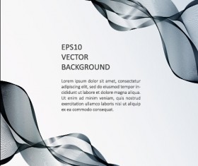 Abstract waves modern background art vectors 04