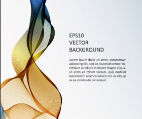 Abstract waves modern background art vectors 05