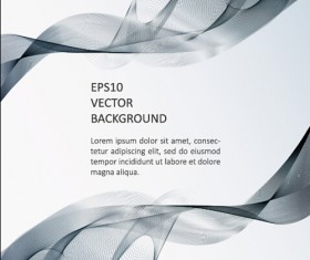 Abstract waves modern background art vectors 06