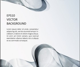 Abstract waves modern background art vectors 07