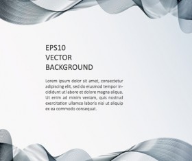 Abstract waves modern background art vectors 10