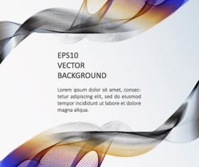 Abstract waves modern background art vectors 11