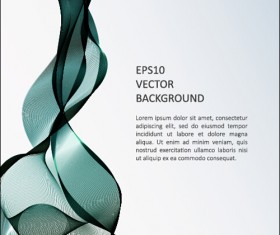 Abstract waves modern background art vectors 12