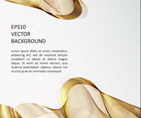 Abstract waves modern background art vectors 15