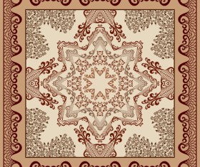 Bandanna pattern ornament design vector material 03